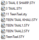 7 Teen Taal Styles